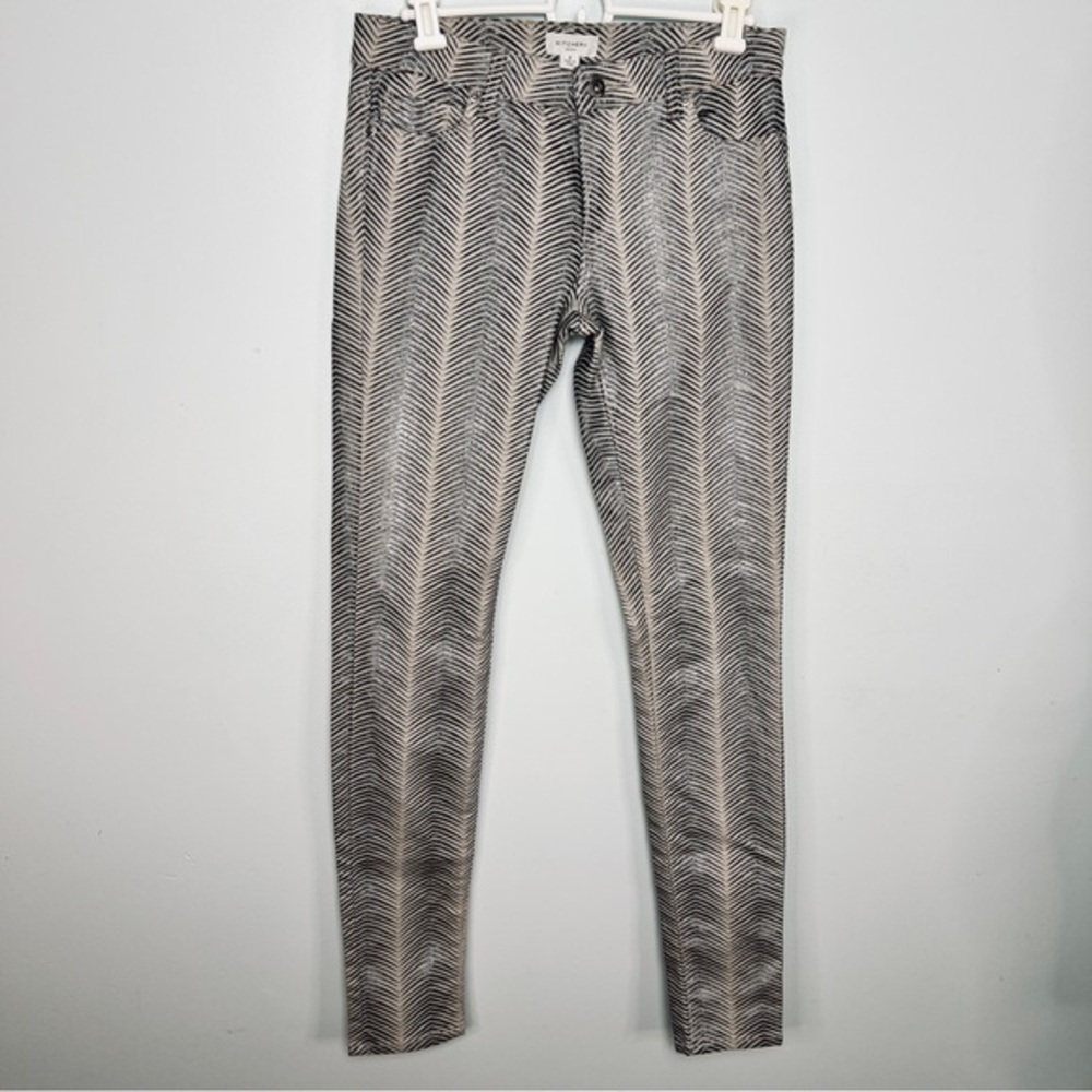 Witchery Monochrome Striped Denim